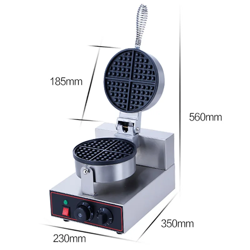 Economici Macchina Per Muffin Antiaderente Per Riscaldamento A Doppio Lato Per Torta A Quadri Rotondi Per Waffle A Testa Singola Elettrica Commerciale