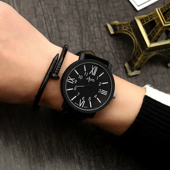 Lovers Wrist Watch Men Watch Fashion Ultra Thin Watches Simple Men Business Stainless Steel Rubber Belt Quartz Watch 5