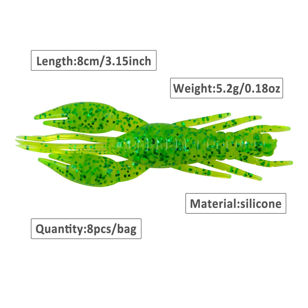 3 шт. мягкие силиконовые искусственные приманки 5 2 г|Наживки для рыбной ловли| |
