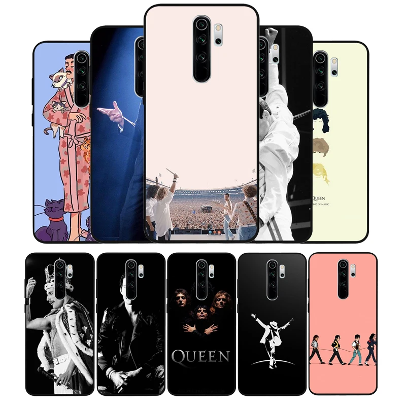 Мягкий силиконовый черный чехол для телефона Queen Freddie Mercury Redmi 4A 4X 5PLUS 5A NOTE 9S 9 8T 8 7 6 5 4