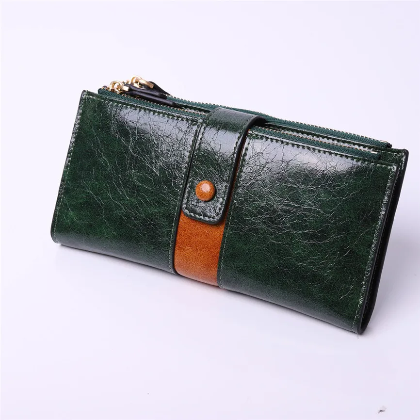 Женский кошелек с несколькими отделениями для карт роскошный винтажный ручной