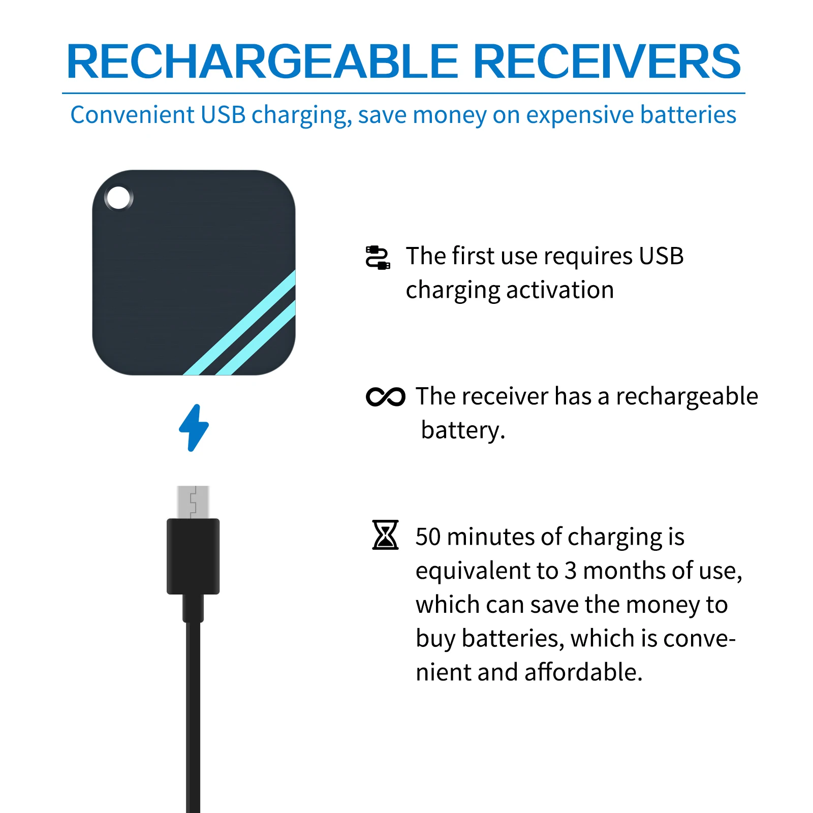 Key Finder with Flashlight 1 RF Transmitter and 4 Rechargeable Receivers 90dB Item Locator Tracker. | Безопасность и защита