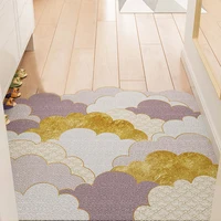 PVC Anti-Slip Carpet Bath Corridor Rug Small Carpet Foot Pad Living Room Kitchen Nordic Minimalist Home Front Door Rug