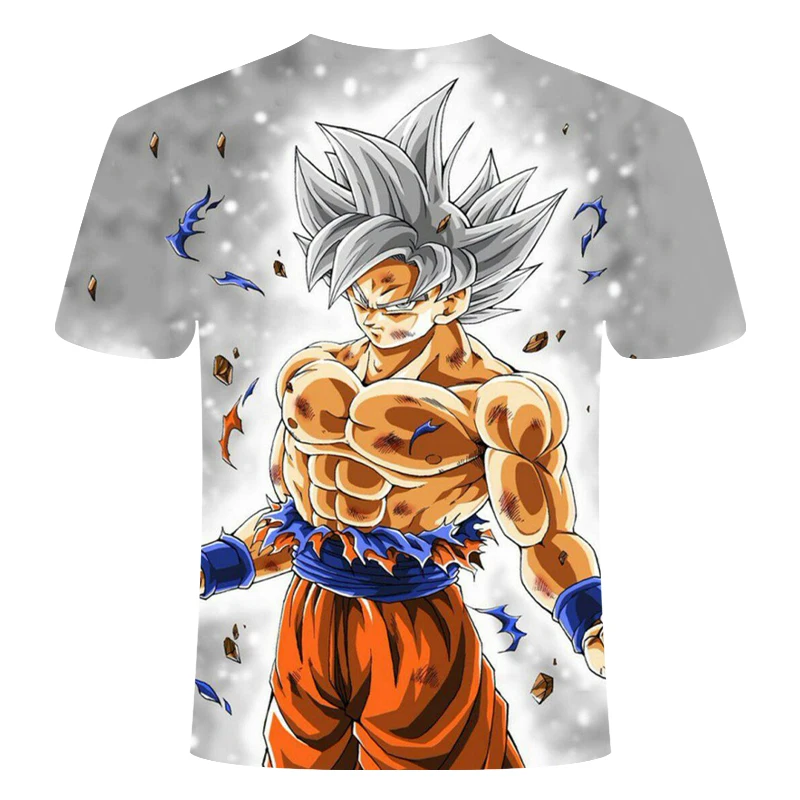 Горячая новинка Мужская и женская персональная аниме Dragon Ball Z 3D печать футболка классная модная удобная креативная рубашка с короткими рукавами