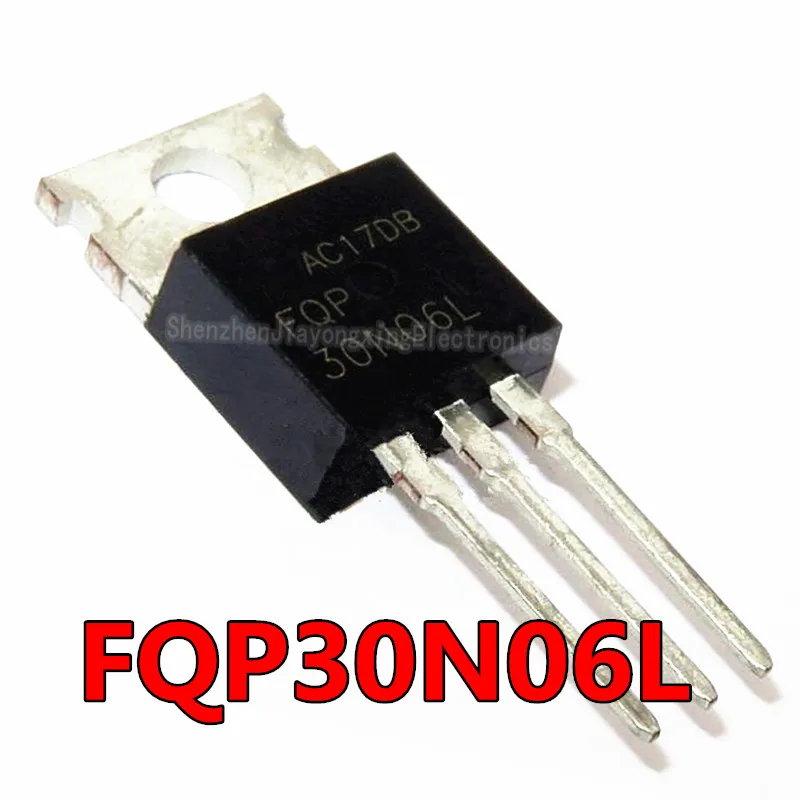 10 шт./лот новый транзистор 30N06L FQP30N06L TO-220 NPN FET 30 А 60 в | Электронные компоненты и