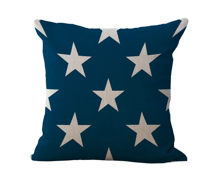 

Fashion Hot American Flag Element Cotton Sofa Pillow Waist Cushion farmhouse home decor