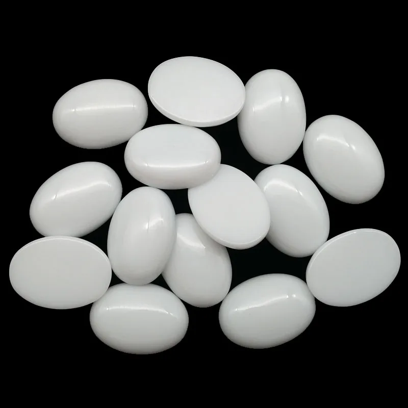 (12 шт./лот) оптовая продажа натуральный белый агатный овальный кабошон 20x15x6 мм