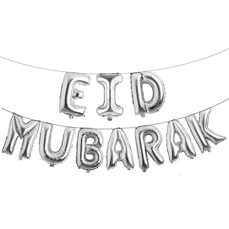 16 дюймовая розовая Золотая фольга Eid Mubarak аксессуары для телефона золотые