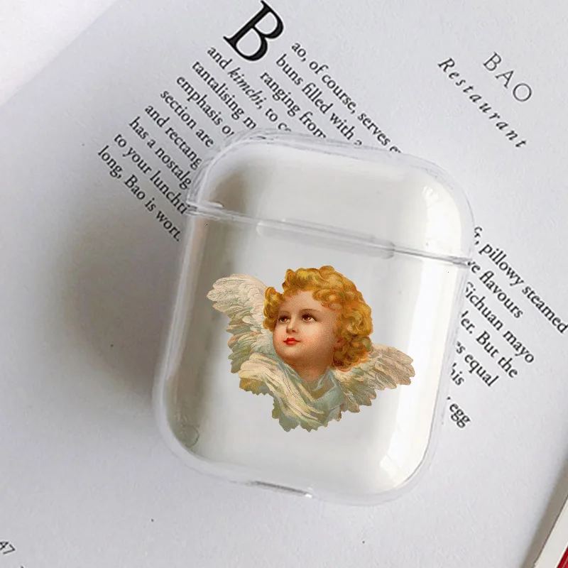 Смех жизнь ангелы Новинка Fundas мягкий наушник чехол для прозрачного Airpods чехол крышка Защитная, крышка беспроводные наушники чехол прозрачный