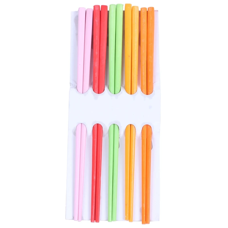 Партия из 5 пар в ассортименте цветные пластиковые палочки для еды 8 7