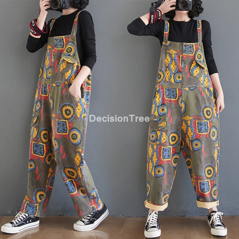 

2021 женские длинные Комбинезоны с цветочным принтом джинсы комбинезон повседневный костюм пляжного типа с цветочным принтом джинсовые комб...