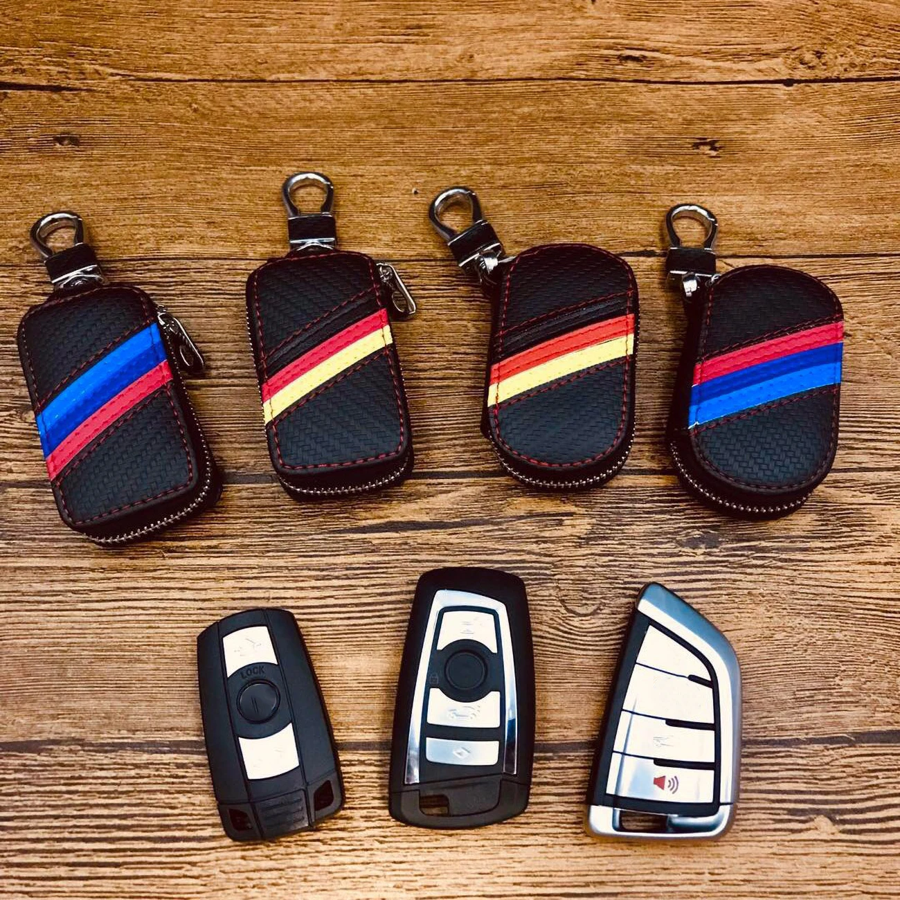 Универсальный Автомобильный ключ чехол из углеродного волокна Интеллектуальный