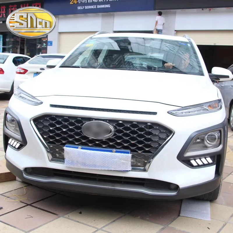DRL для Hyundai ENCINO Kona 2018 2019 водонепроницаемый 12V светодиодный авто Дневной Бег Фары