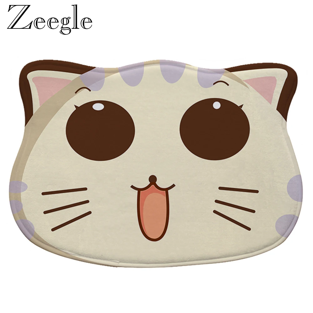 Дверной коврик Zeegle фланелевый Придверный ковер для детской комнаты нескользящий