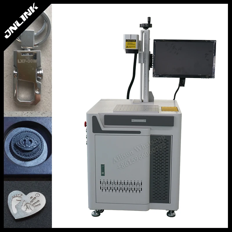 High quality 20W 30W Fiber Laser Marking Machine with rotary option |
