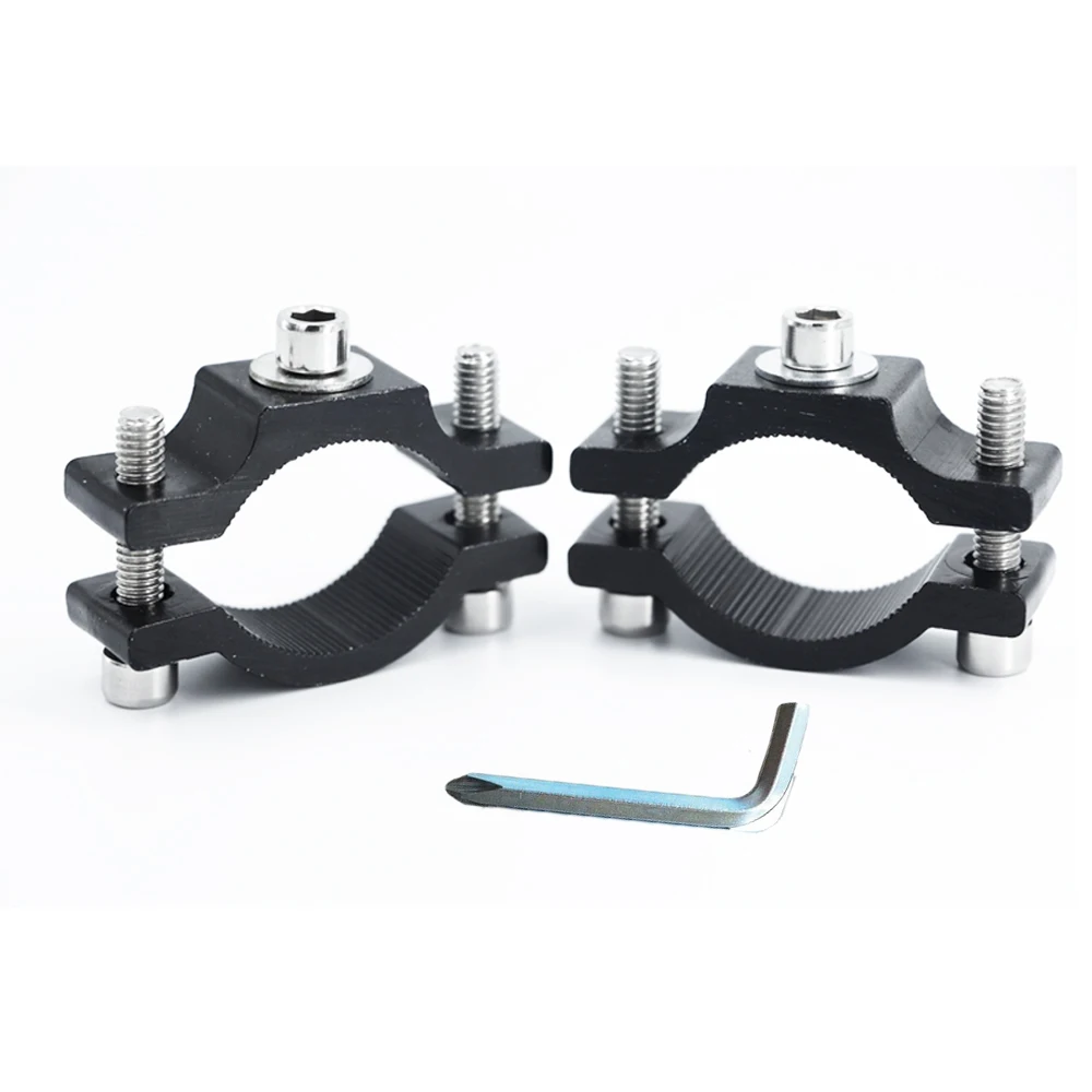 

2pcs Motorcycle Headlight Mounting Bracket Relocation Clamps Driving Hunting Light Holder For 18-38mm Tube Fork