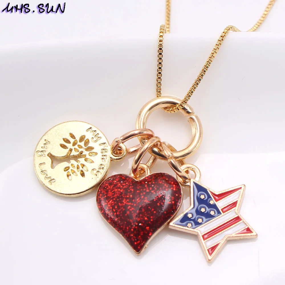 1 шт. детская цепочка с подвеской в виде флага