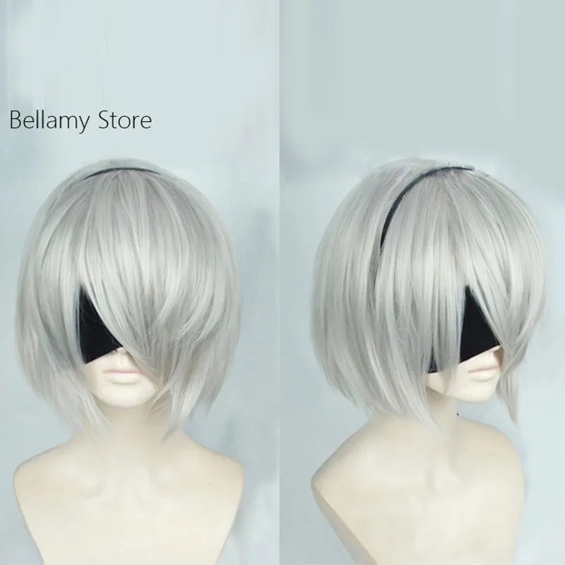 Игры nieraumata YoRHa No 2 Тип B косплей костюм парики cos hairewear + парик шапка| |