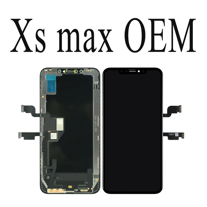 for XS Max OEM Класс для iPhone X S Max XR ЖК-дисплей для Tianma AMOLED OEM сенсорный экран с дигитайзером запасные части для сборки черный - Color: for XS Max OEM