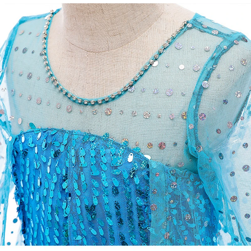 

Summer cartoon Girl Dress Child Elegant Princess Girl Dress Christmas Party Costume Cosplay Queen Fantasy Girl Dress