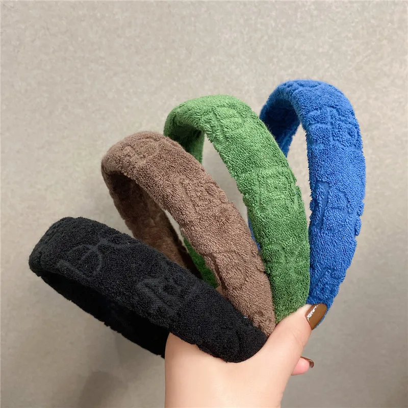 

Towel Padded Plain Sponge Hairbands Headbands Ornament Accessories For Women Hair Accessories Wholesale