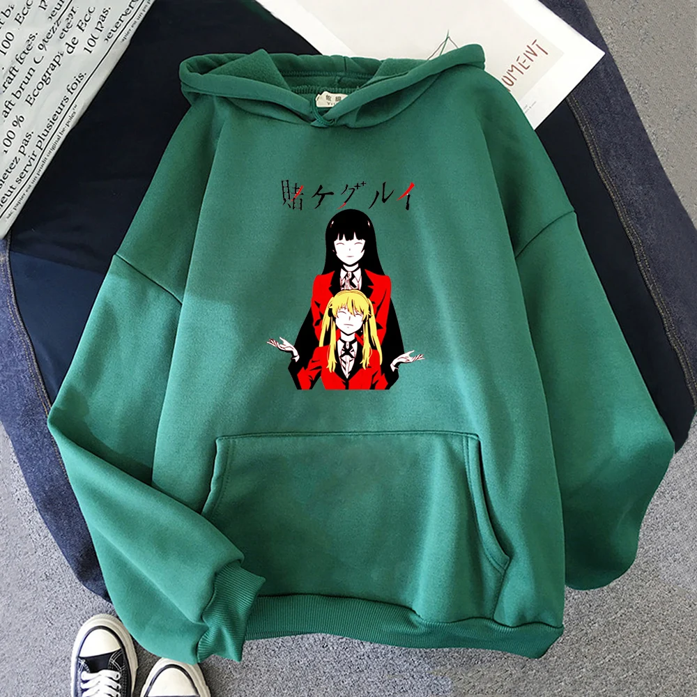 

Kakegurui Hoodies Cosplay Hoodie Casual Black Women High Quality Hoodies Long Sleeve Streetswear Tops Men Harajuku Anime Hoodie