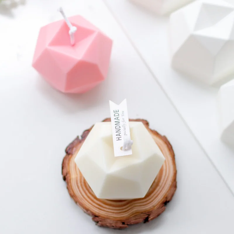 Восьмисторонняя прессформа для свечей с алмазным кубиком креативная