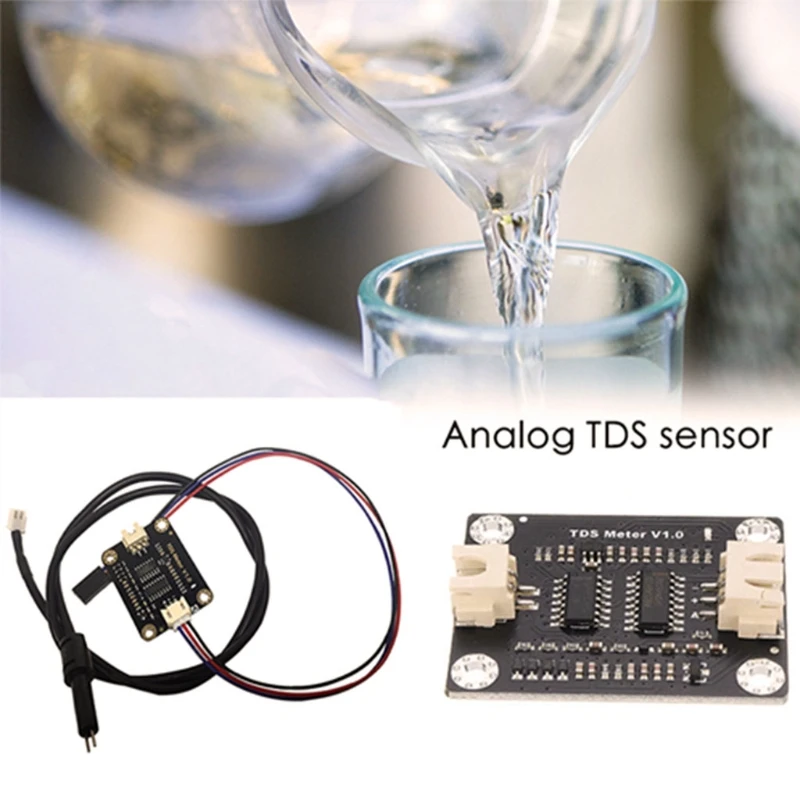 

69HF Precision Analog TDS Sensor Water Conductivity Sensor Tester Liquid Detection Water Quality Monitoring