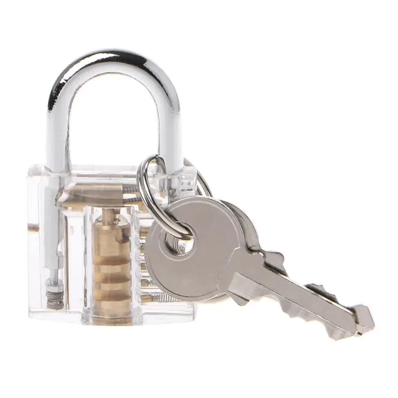 

50mm/2" Transparent Cutaway Locks Inside View Practice Padlock Visible View Lock Training Skill Locks Keyed Padlock Locksmith