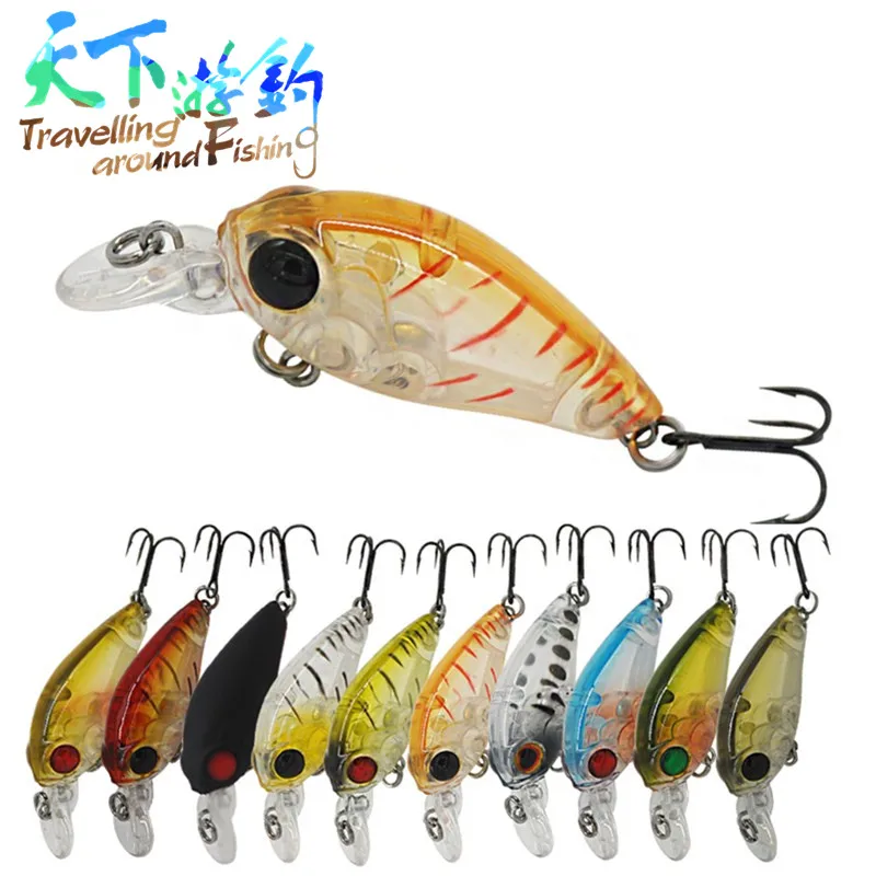 

TAF Crank Bait 35mm 3.5g Floating 1.0m Fishing Lure Mini Crankbait Fishing Tackle Isca Artificial Hard Bait Para Pesca Wobbler