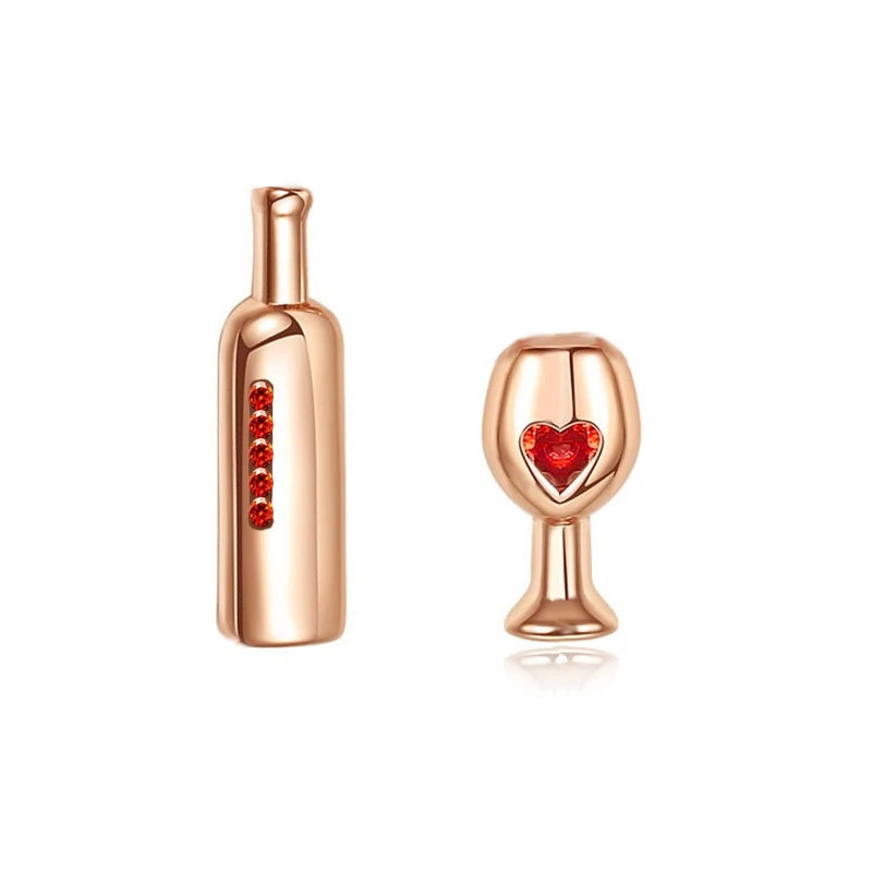 2019 Love Wine серьги для женщин и мужчин модный красный кристалл с цирконием