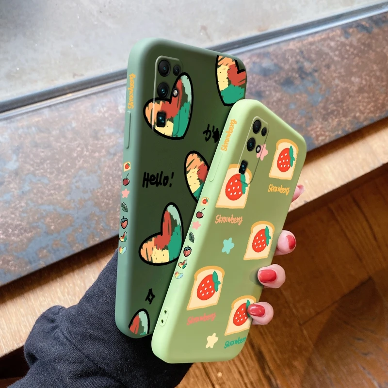 

For Honor 30 Pro 30s 30 Youth v30 Pro v40 Play Case with Fruit animal pattern back cover Fall prevention casing