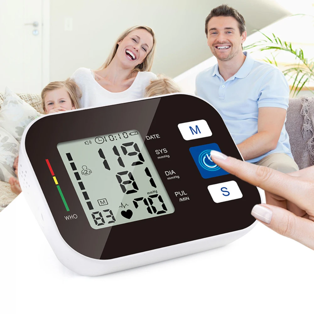 

ZK-B876 Portable Automatic Blood Pressure Monitor Digital Upper Arm BP Meter NIBP Cuff Intellisense Memory Machine Heart Rate