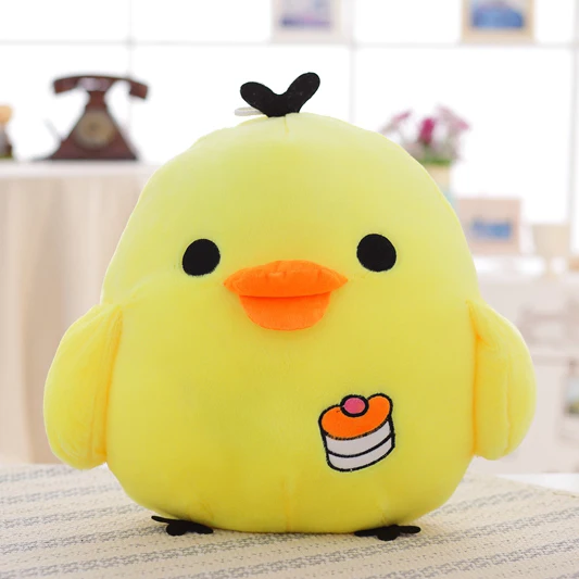 Большой размер Kawaii Rilakkuma Kiiroitori плюшевая анимэ Кукла мультфильм маленький желтый