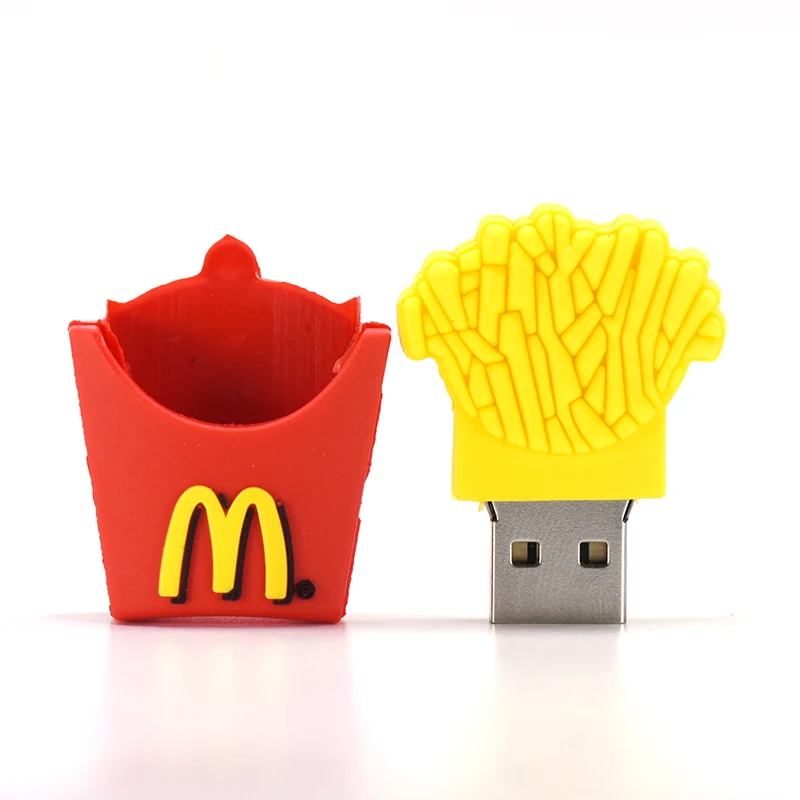 Еда Флешка 4 ГБ 8 ГБ 16 ГБ 32 ГБ 64 ГБ usb флэш-накопитель 128 ГБ 256 ГБ U stick Burger жареная полоса пиццы память usb ручка в виде суши-драйв