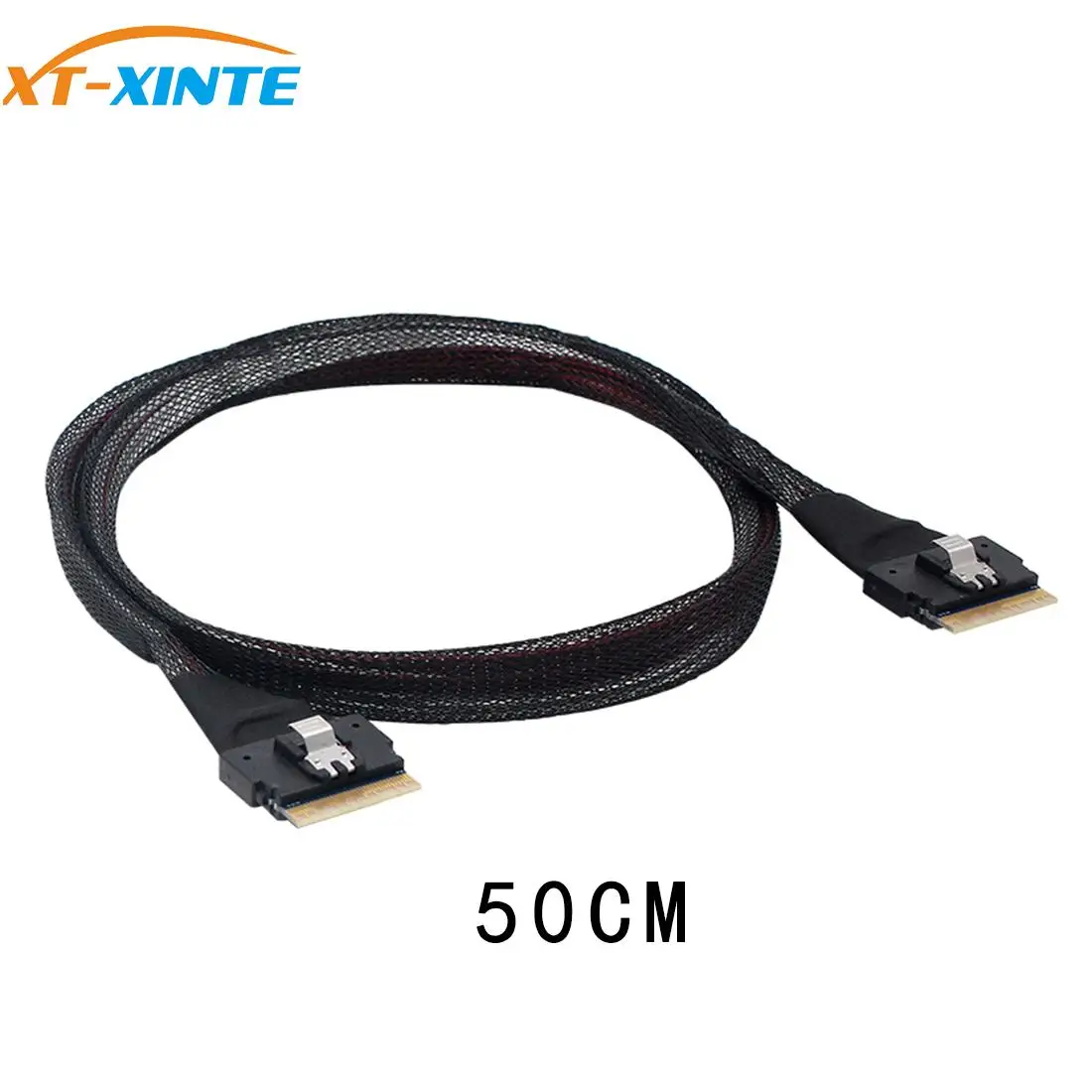 Внутренний мини-Кабель SAS серверный кабель 24 Гбит/с тонкий SFF 8654 до 74 контакта