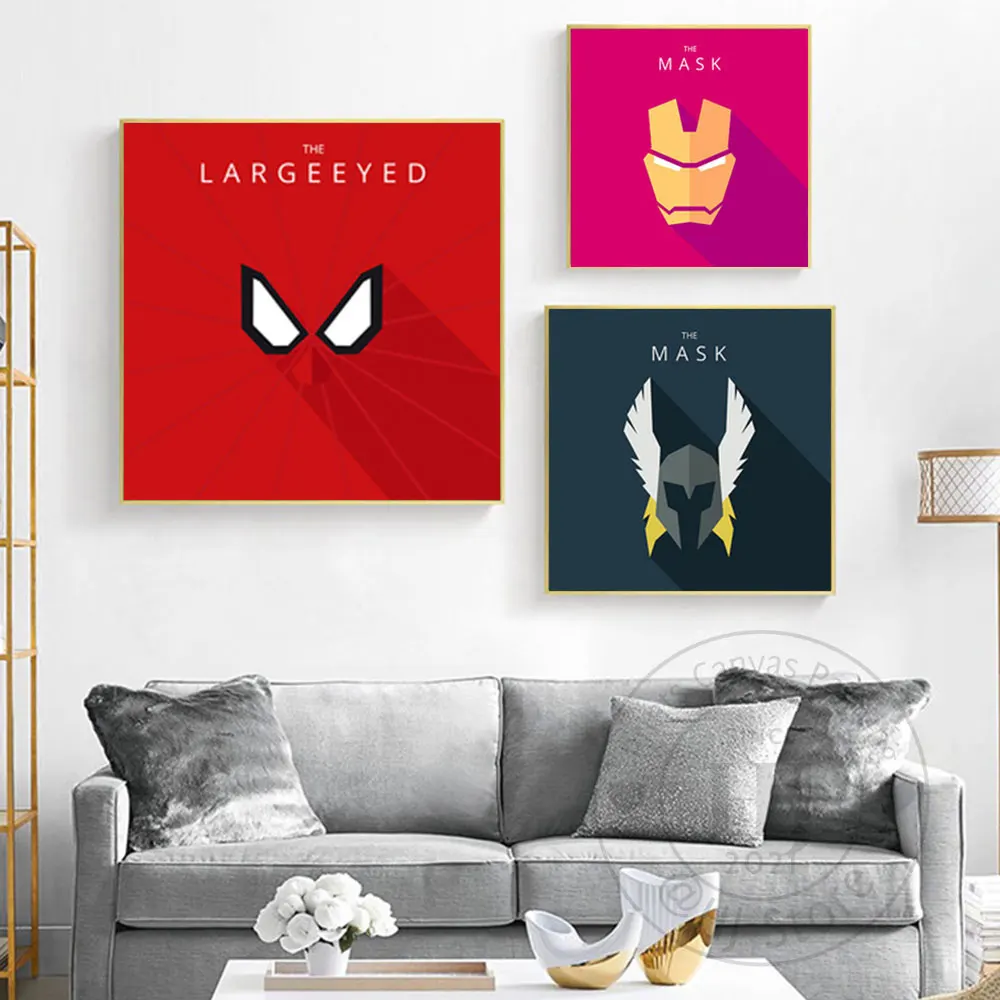 Современная домашняя декоративная картина Marvel Мстители Железный человек печать