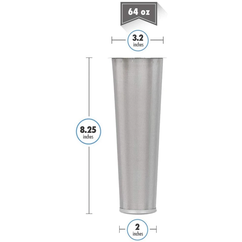 Cold Coffee Maker Filters for Wide Mouth Mason Jar Stainless Steel Ultra Fine Mesh Tea with Fruit Infuser Iced Mak | Дом и сад