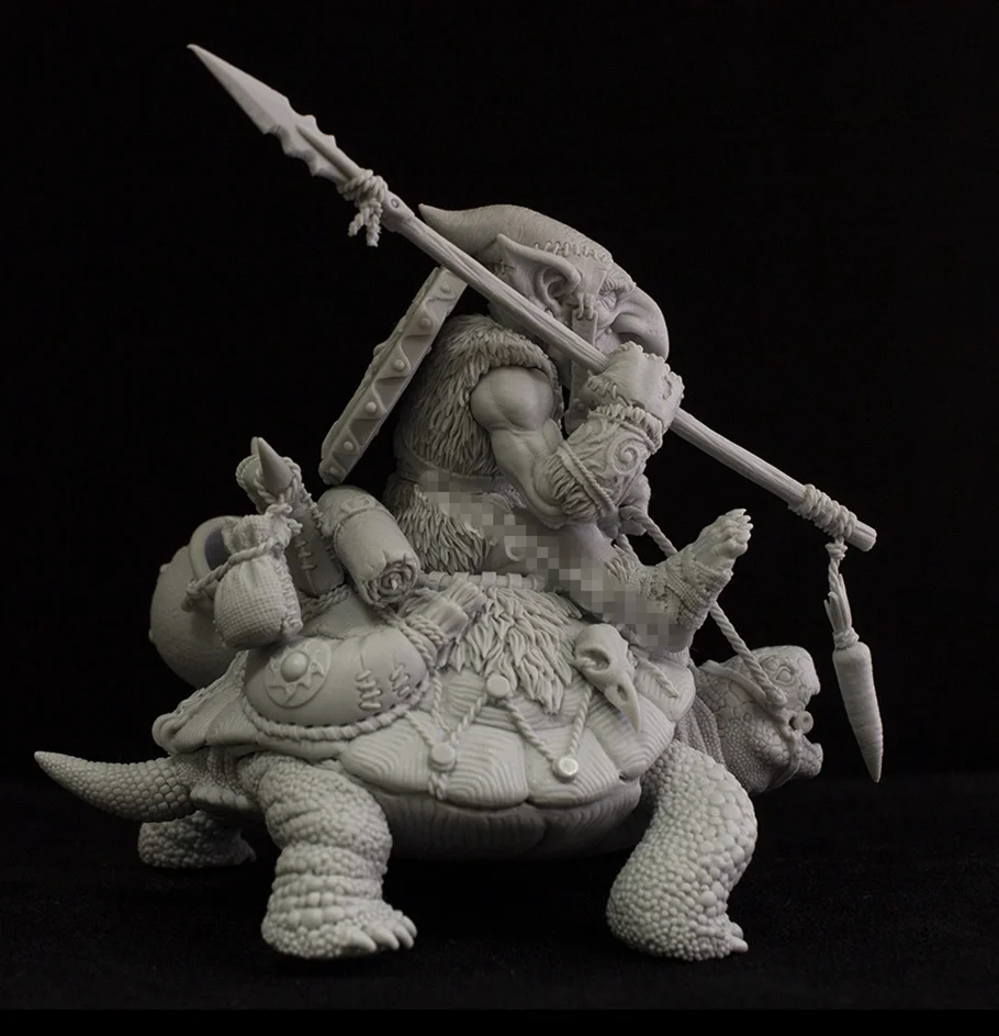 54 мм модельная фигурка из смолы наборы Черепашки-ниндзя Rider Unassambled Неокрашенный