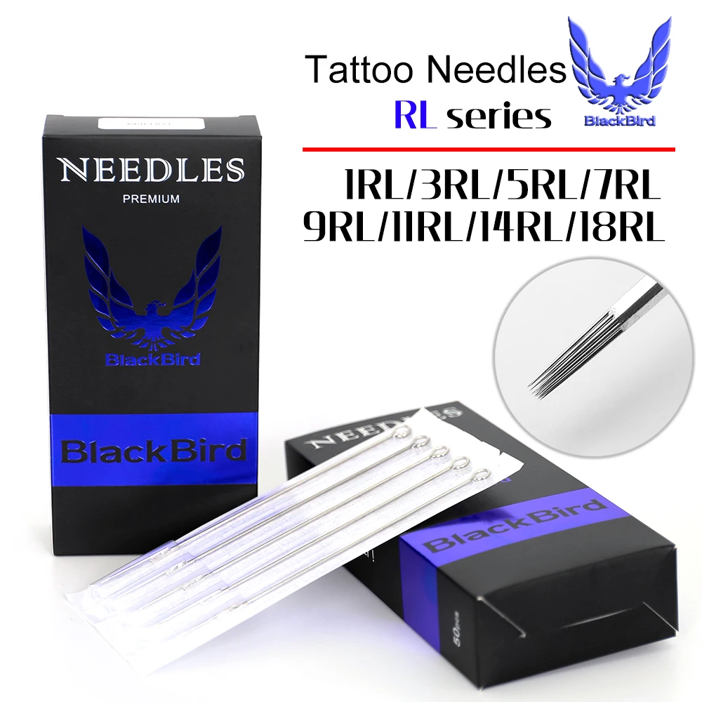 50 шт Профессиональные одноразовые иглы для татуировки 0,35 мм#12 03RL 5RL 7RL 9RL 11RL 13RL 14RL размер Ассорти стерильные иглы для татуировки