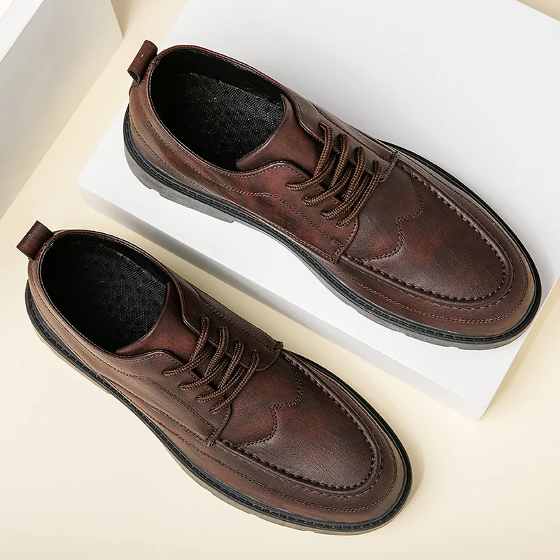 

Spring Casual Shoes Shoes For Men Casual Zapatos Casuales Leather Fashion Men's Mens Hot Sale Para Hombre De Cuero