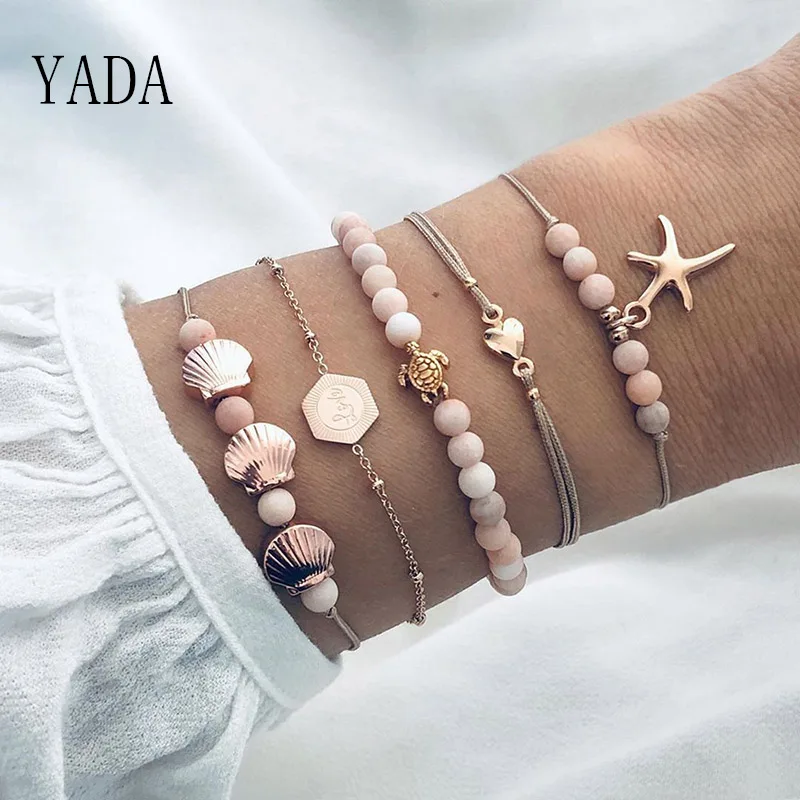 &quotYADA&quot подарки 5 шт./компл. Раковина Морская звезда обаятельные Браслеты и