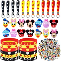 140pcs mickey mouse party favors with mickey mouse bracelets stickers mickey mouse gifts party supplies for kids birthday