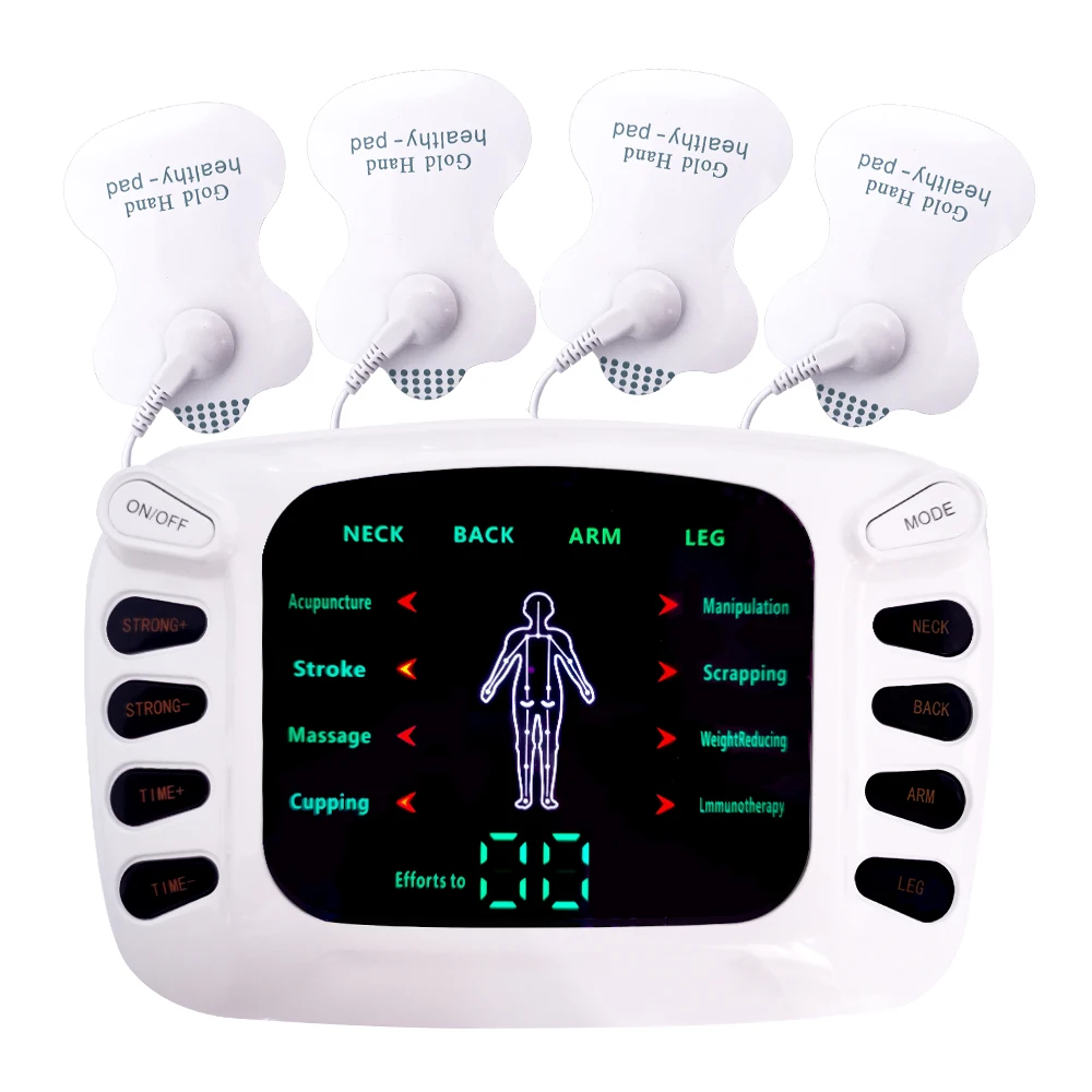 

8 Modes Electric Tens Relax Muscle Stimulator EMS Acupuncture Body Massage Digital Therapy Slimming Machine Electrostimulator