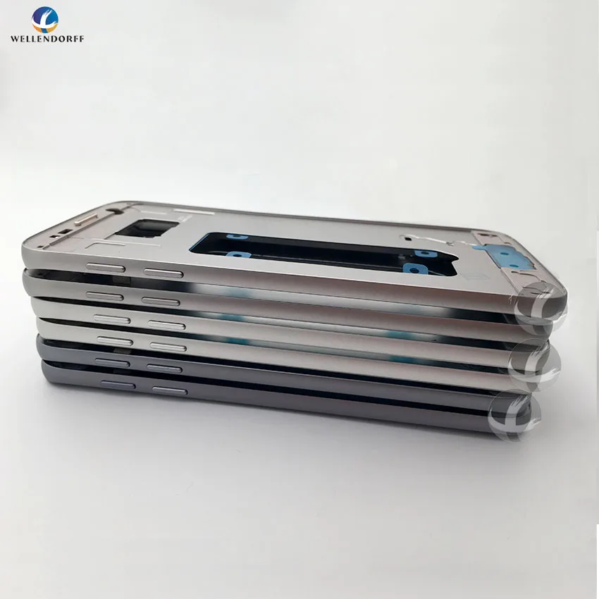 Оригинальная новая средняя рамка для Samsung Galaxy S7 G930 G930F Корпус Корпуса с боковыми