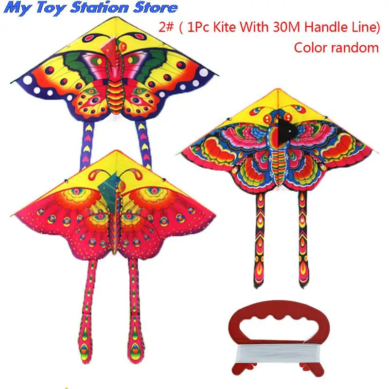 90х50 см Красочный Летающий змей-бабочка для занятий спортом на открытом воздухе