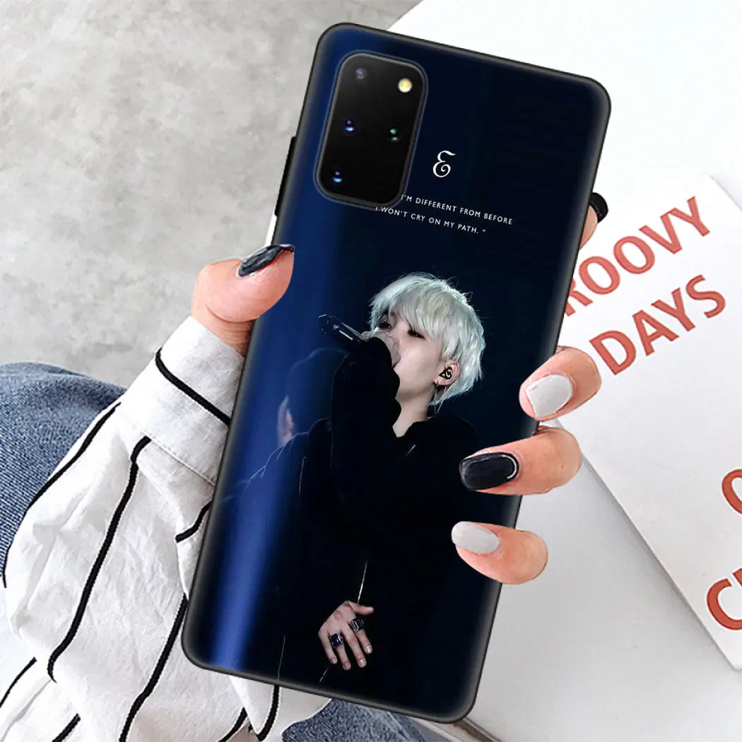 Мягкий силиконовый чехол для Samsung Note 10 S10 Lite S20 Plus Ultra A91 A81 A71 A51 черный телефона Suga K