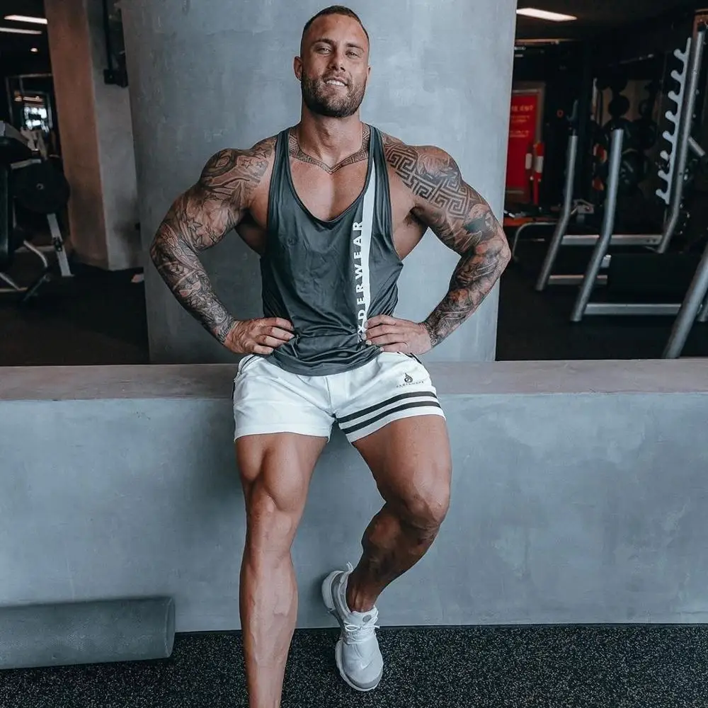 

New Casual Running Shorts Shorts Thin Mesh Quick Drying Sport Shorts Fitness Bodybuilding Training