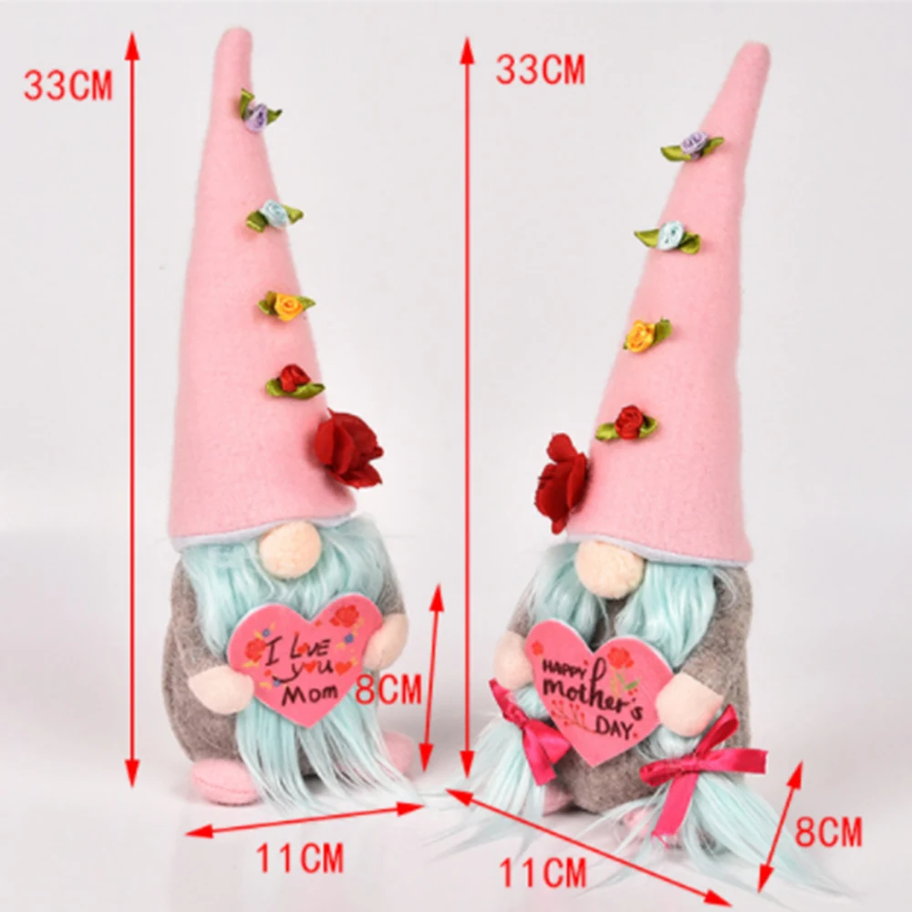 

Mother's Day Gift Gnomes Plush Doll Ornaments Faceless Doll Plush Toy Figurines Cute Cartoon Miniatures Holiday Home Decoration