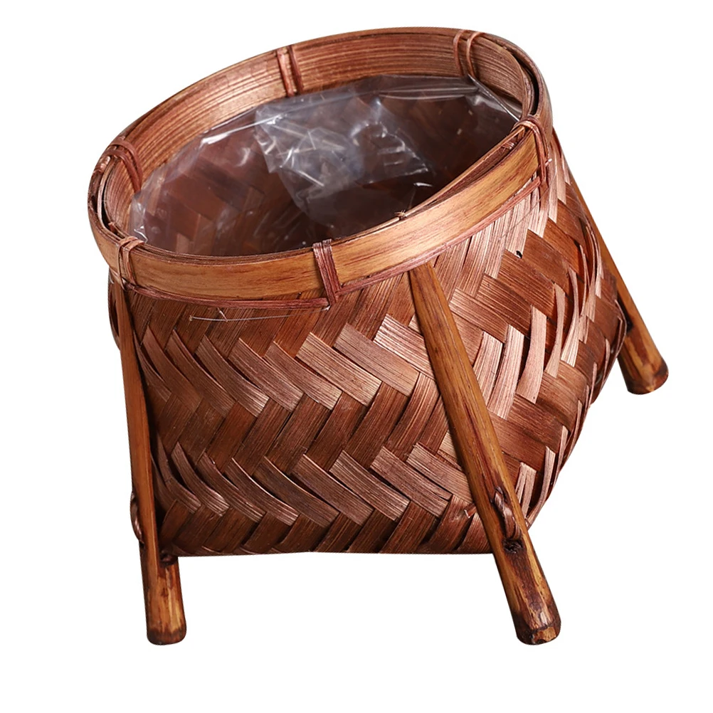 

1pc Practical Multipurpose Creative Flower Basket Handmade Basket Storage Basket for Home Decoration